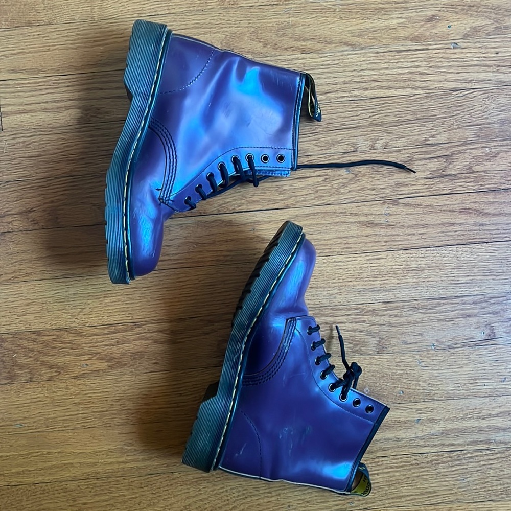 Purple vintage Dr Martens.